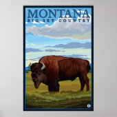 Montana - Bison Poster (Voorkant)