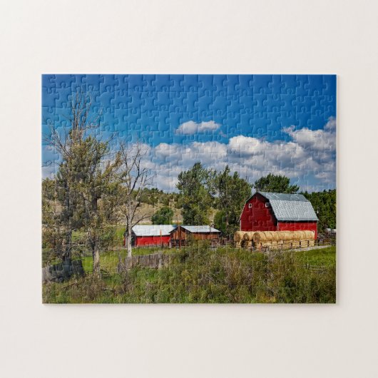 Montana Boerderij Barn. Legpuzzel (Horizontaal)