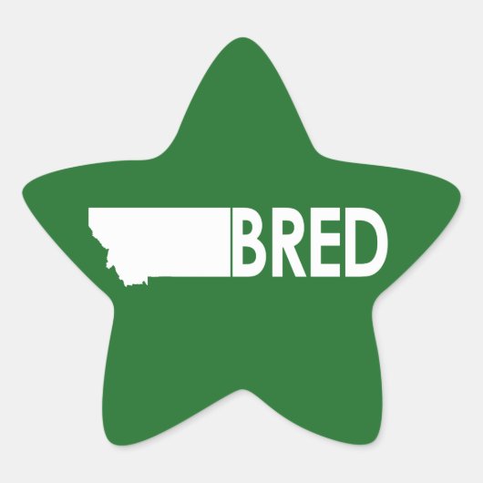 Montana Bred Ster Sticker (Voorkant)