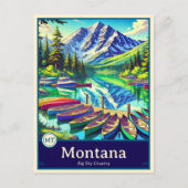 Montana | Carte postale ombragée style Anime (Devant)