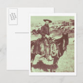 Montana Cowboy, c.1880 (foto) Briefkaart (Voorkant / Achterkant)