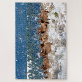 Montana Elk Herd Legpuzzel (Verticaal)