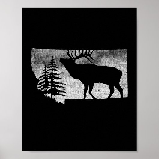 Montana Elk Hunter Poster (Voorkant)