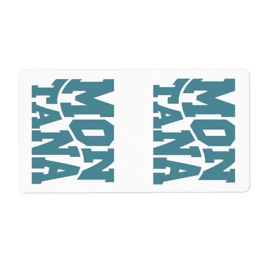 Montana Etiket (Voorkant)