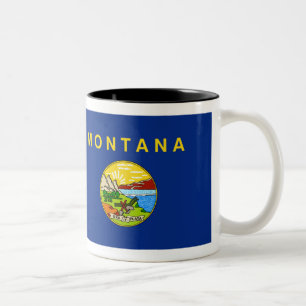 Montana Flag Tweekleurige Koffiemok