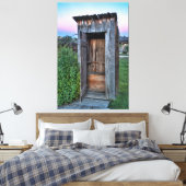 Montana Ghost Town Outhouse Canvas Afdruk (Insitu (Slaapkamer))