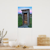 Montana Ghost Town Outhouse Poster (Keuken)