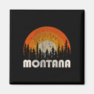 Montana - grappige natuur vintage wandelen 60s 70s magneet