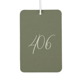 Montana Green met witte netnummer luchtverfrisser