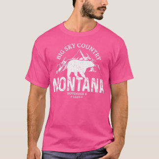 Montana  Grizzly Beer Camping Hiking Souven T-shirt