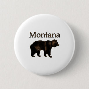 Montana Grizzly Beer Ronde Button 5,7 Cm