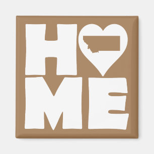 Montana Home Heart State Fridge Magnet Magneet