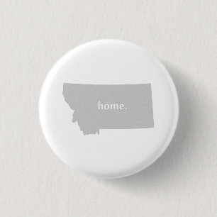 Montana home silhouette state-kaart ronde button 3,2 cm