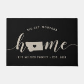 Montana Home State Personalized Deurmat (Voorkant)