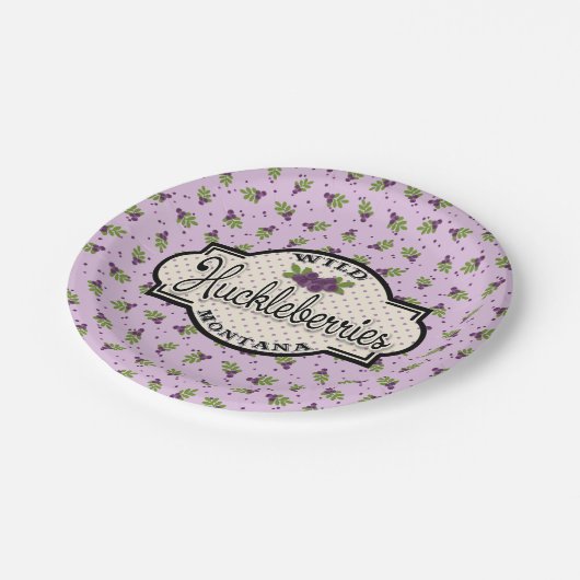 Montana Huckleberry Papier Borden Papieren Bordje (Gekanteld)
