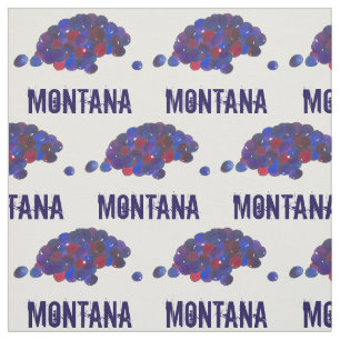 Montana Hucklebes Blue Huckleberry Fruit Berry Stof