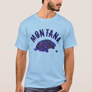 Montana Hucklebes Blue Huckleberry Fruit Berry T-shirt