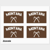 Montana Ice Climate Rechthoekige Sticker (Vel)
