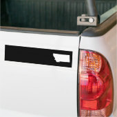 Montana in White en Black Bumpersticker (Op Truck)
