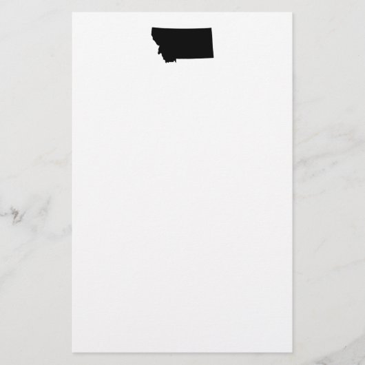 Montana in zwart-wit briefpapier (Voorkant)