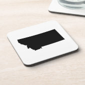 Montana in zwart-wit onderzetter (Linkerzijde)