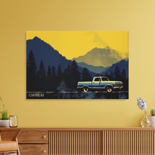 Montaña Mística: Een transcendente reis Canvas Afdruk (Insitu (Woonkamer))