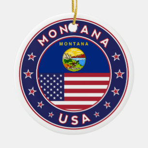 Montana, Montana-telefoonzaak, Montana-sticker, Keramisch Ornament