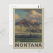  Montana Mountains treinreizen Briefkaart (Voorkant / Achterkant)
