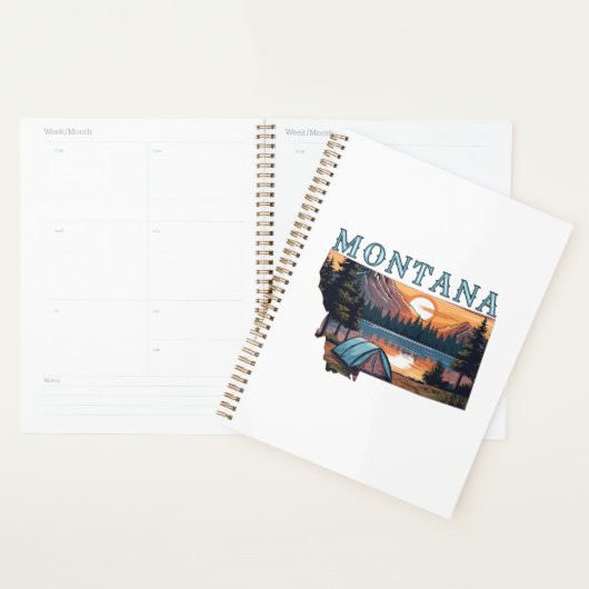 Montana Outline Tent Camping Planner (Display)