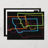 montana pride blur briefkaart (Voorkant / Achterkant)