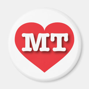 Montana Red Heart - Ik hou van MT Magneet