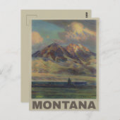 Montana-reizen Briefkaart (Voorkant / Achterkant)