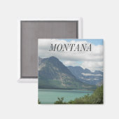 Montana Rockies Landscape Foto Magneet (Voorkant / Achterkant)