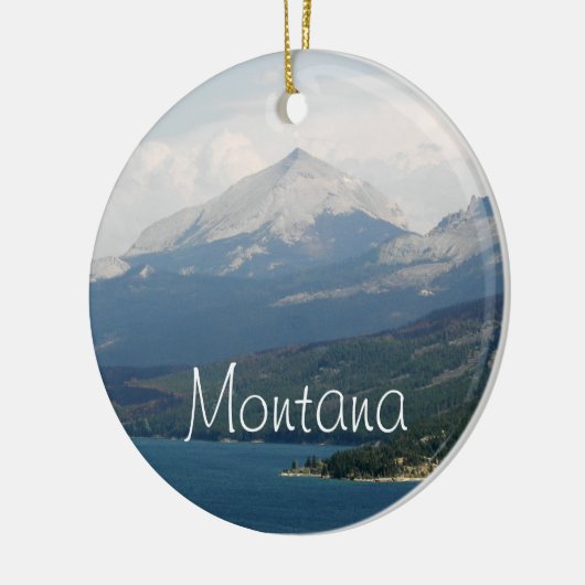 Montana Schilderachtig Landschapsvakantie Keramisch Ornament (Links)