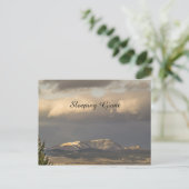 Montana Sleeping Giant in Sunlight Briefkaart (Staand voorkant)