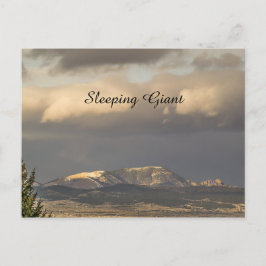Montana Sleeping Giant in Sunlight Briefkaart
