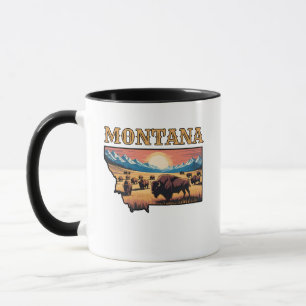 Montana Staatsomtrek Tattoo Bizon & Bergen Mok