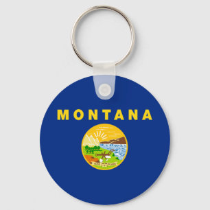 Montana Staatsvlag Sleutelhanger