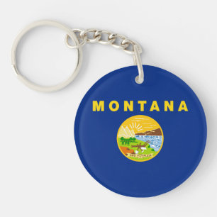 Montana Staatsvlag Sleutelhanger