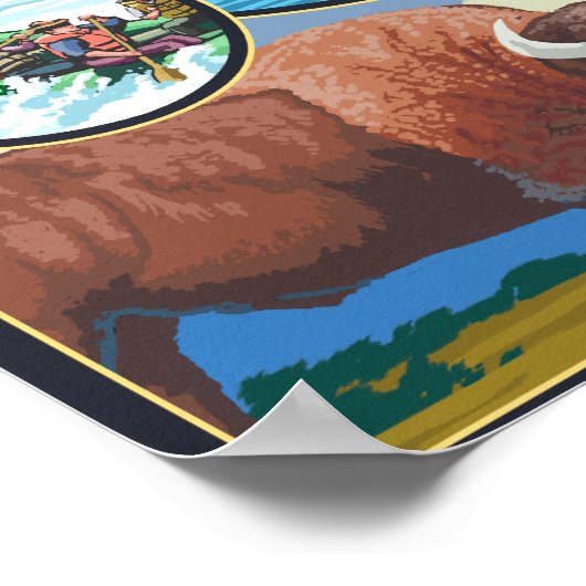 Montana State Scenes Poster (Hoek)