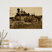 MONTANA STEAM TRACTOR POSTER (Keuken)