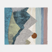 Montana Striped Sky Fleece Deken (Voorkant (Horizontaal))