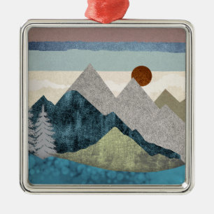 Montana Striped Sky Metalen Ornament