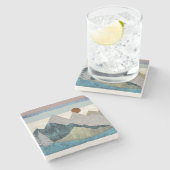 Montana Striped Sky Stenen Onderzetter (Zijkant)