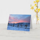 Montana Sunrise Notecard Kaart (Gele Bloem)