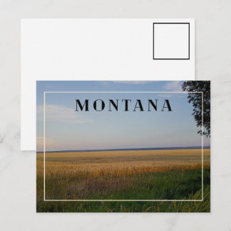 Montana Tarwe Zonsondergang Briefkaart