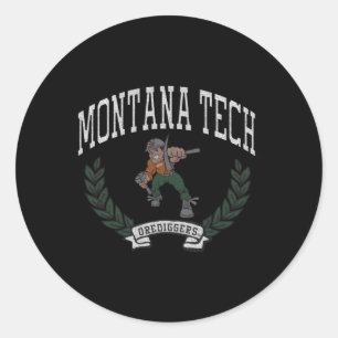 Montana Tech Orediggers Overwinning Ronde Sticker