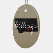 Montana Town Home State Keramisch Ornament (Links)