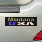 Montana USA! Bumpersticker (Op auto)