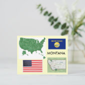 Montana, Verenigde Staten Briefkaart (Staand voorkant)
